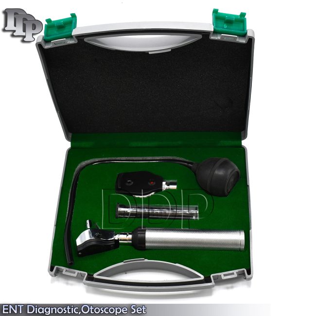 NEW* ENT Diagnostic,Otoscope,Ophthalmoscope set with Insufflator Bulb NT-527