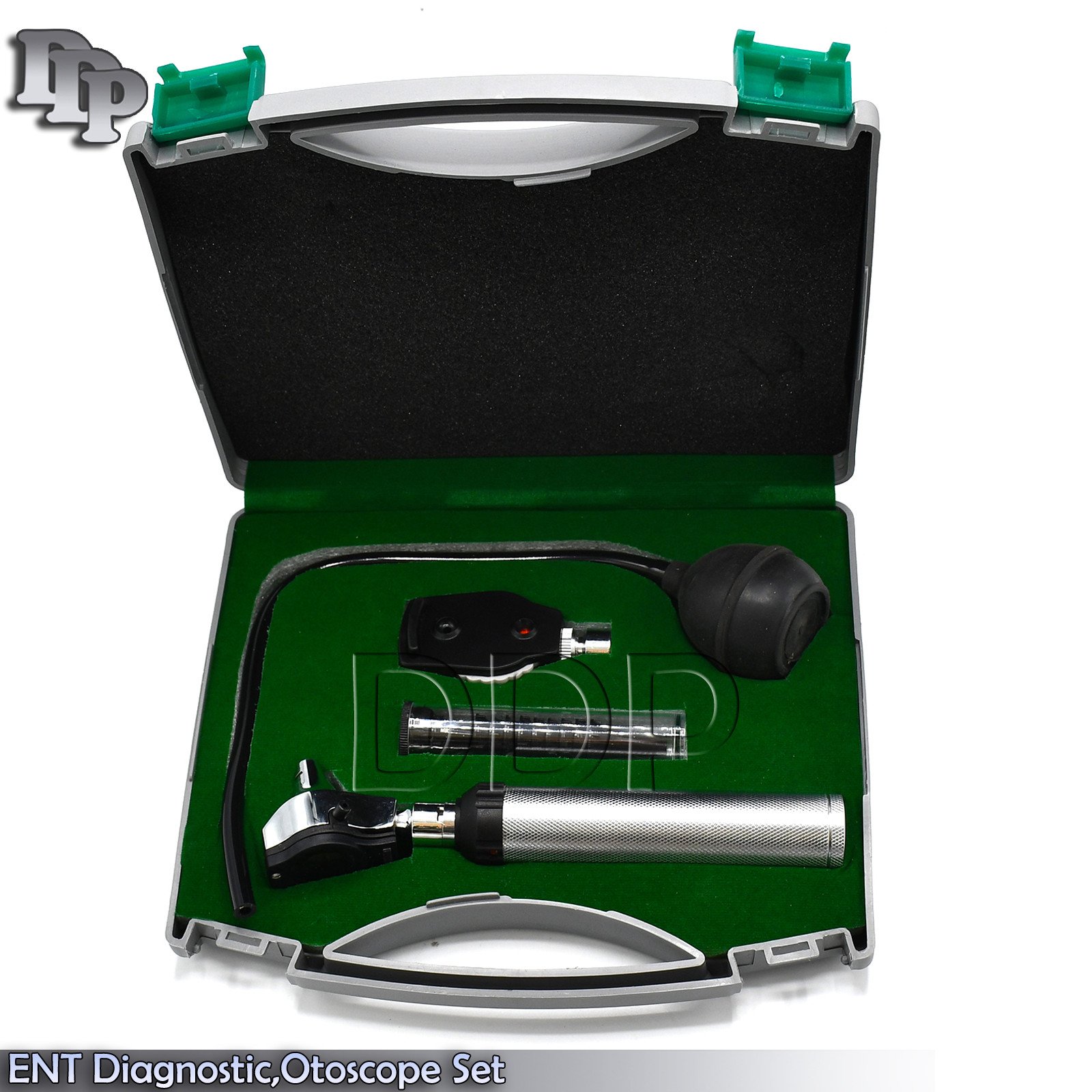 NEW* ENT Diagnostic,Otoscope,Ophthalmoscope set with Insufflator Bulb NT-527