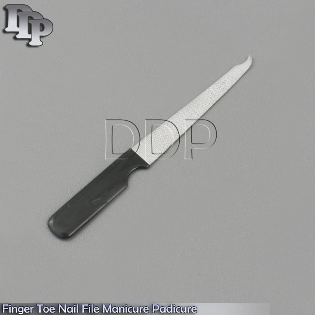 Nail Files CHIC Metal With Black Plastic Handles Manicure Pedicure