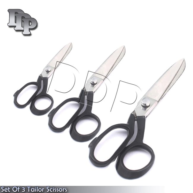 New 8" 10" 12" German Steel Heavy Duty Carpet Shears Tailor Scissors Black