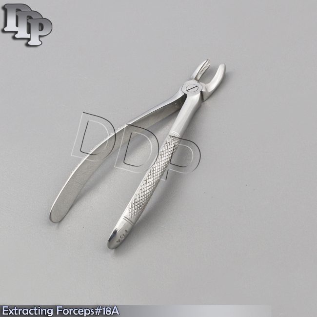 O.R GRADE ENGLISH PATTERN DENTAL EXTRACTING FORCEPS FOR UPPER MOLARS #18A