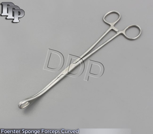PACIFATED FOERSTER BALLENGER SPONGE FORCEPS 9.5" CURVED
