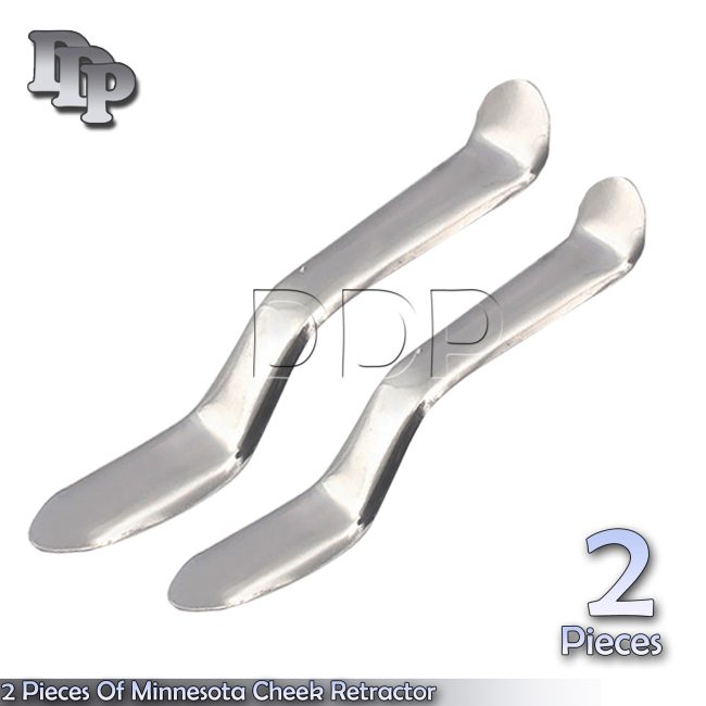 PREMIUM GRADE 2 EA MINNESOTA CHEEK RETRACTOR SURGICAL DENTAL INSTRUMENT