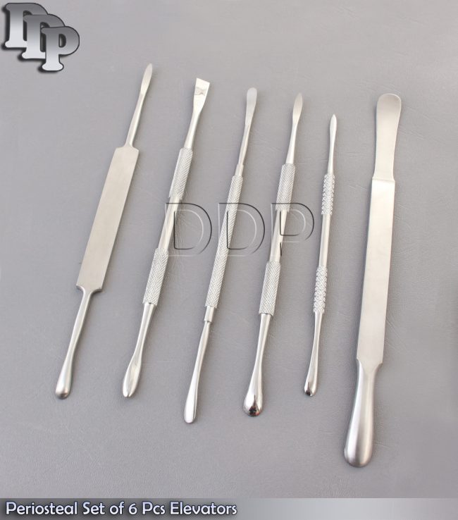 Periosteal Set of 6 Pcs Elevators Dental Surgical Instruments