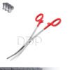 ROCHESTER PEAN HEMOSTAT FORCEPS CURVED SERRATED TIP 8"-RED DEP
