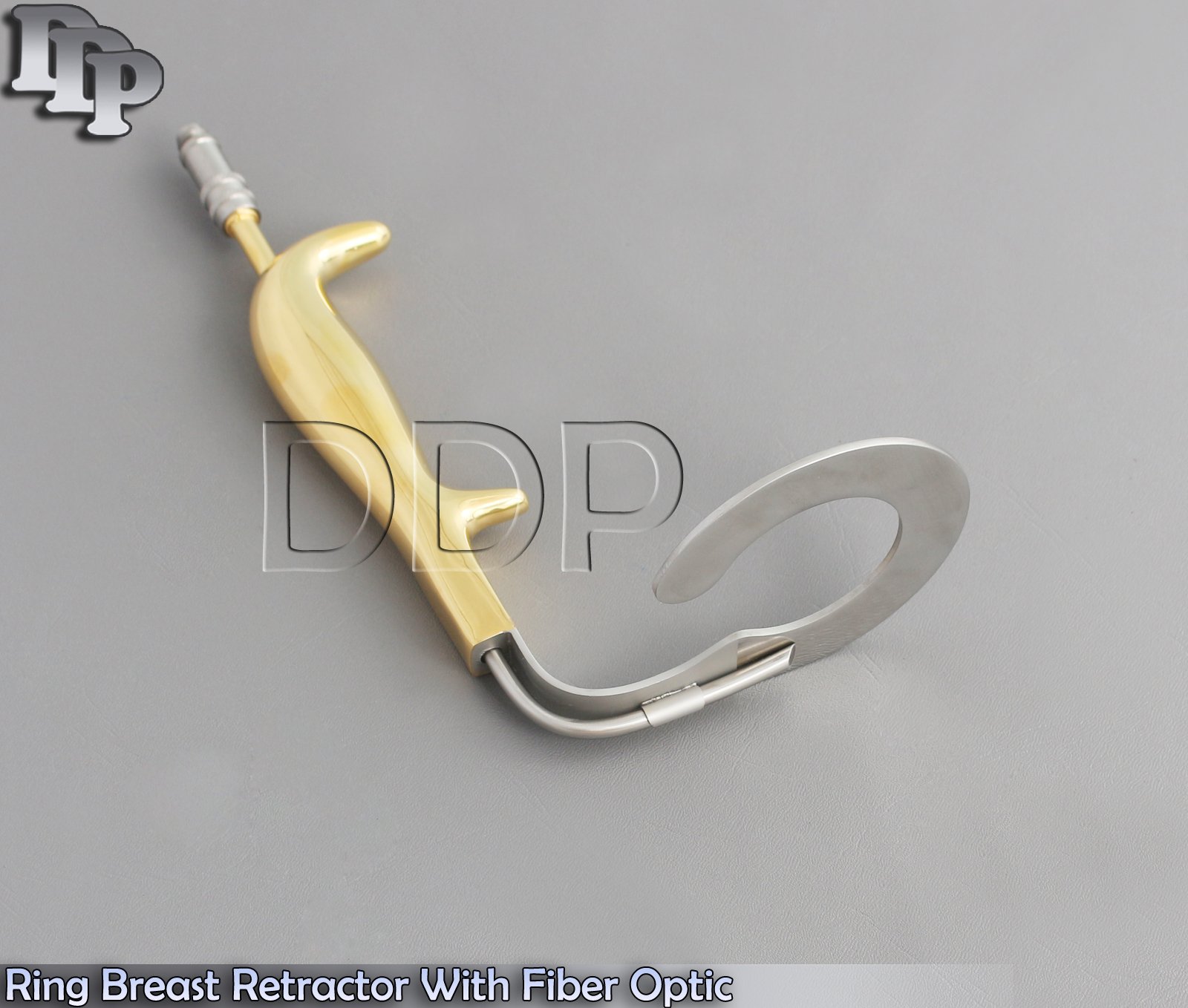 Ring Breast Retractor With Fiber Optic illumination & Irrigation Tube BST-013 - Image 4