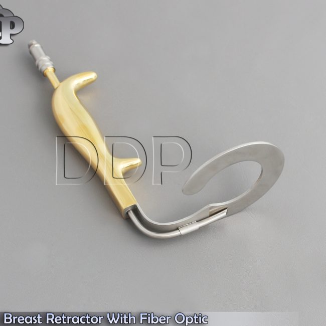 Ring Breast Retractor With Fiber Optic illumination & Irrigation Tube BST-013