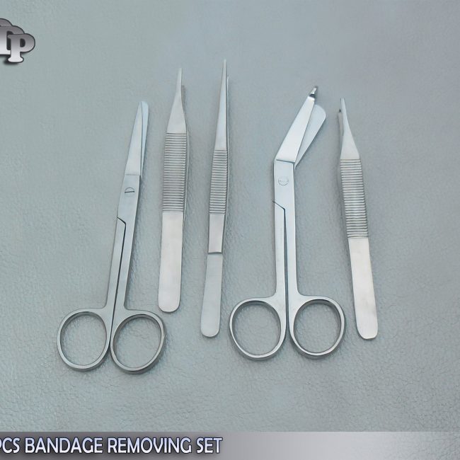 SET OF 5 PCS ADVANCED BANDAGE REMOVING KIT SURGICAL INSTRUMENTS