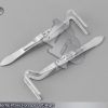 Set Of 2 Berke Ptosis Forceps Left/Right 4" ENT Ophthalmic Instruments