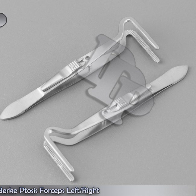 Set Of 2 Berke Ptosis Forceps Left/Right 4" ENT Ophthalmic Instruments