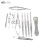 Set of 11 Chalazion Eye Surgery Instrument Kit Ophthalmic Cataract Surgery Set