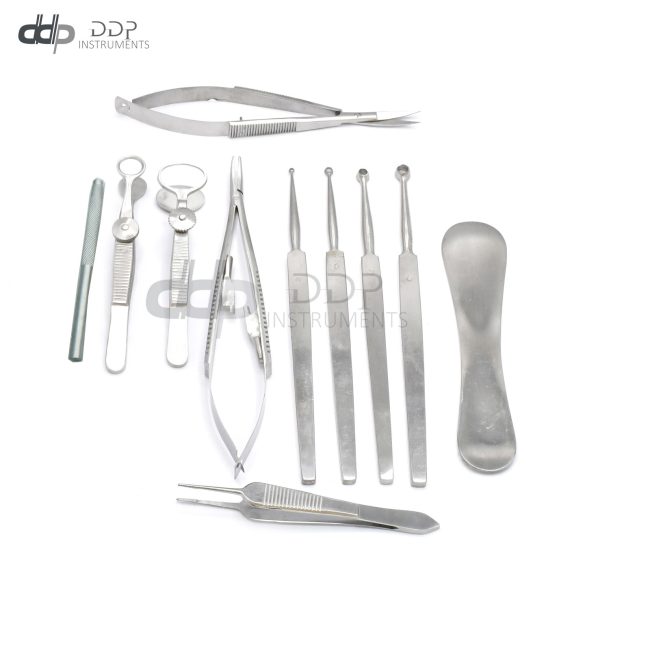 Set of 11 Chalazion Eye Surgery Instrument Kit Ophthalmic Cataract Surgery Set