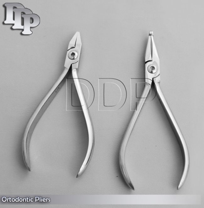 Set of 2 Adams Pliers & How Plier Straight Orthodontic Instruments Set
