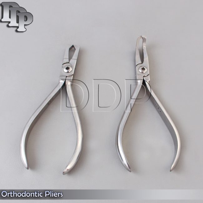 Set of 2 Bracket Remover Plier Straight & Bracket Remover Plier Angle ORTHO
