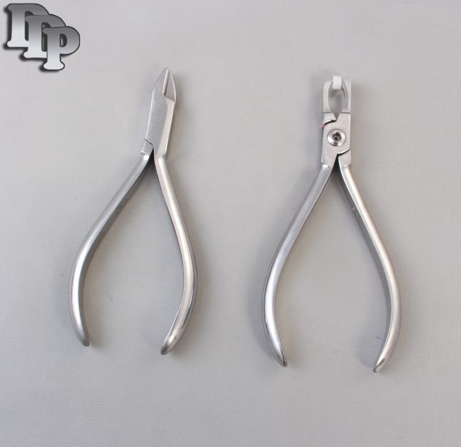 Set of 2 Posterior Band Removing Plier & Aderer 3 Jaw Plier Orthodontic Set