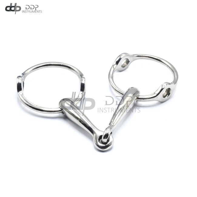 Stubben Silver Wings Double Broken Cheltenham Gag Bit 5'' BT-152