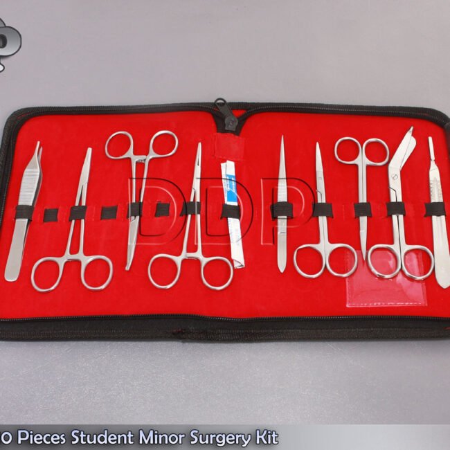 Student Minor Surgery Kit 10 Pieces Surgical Instruments