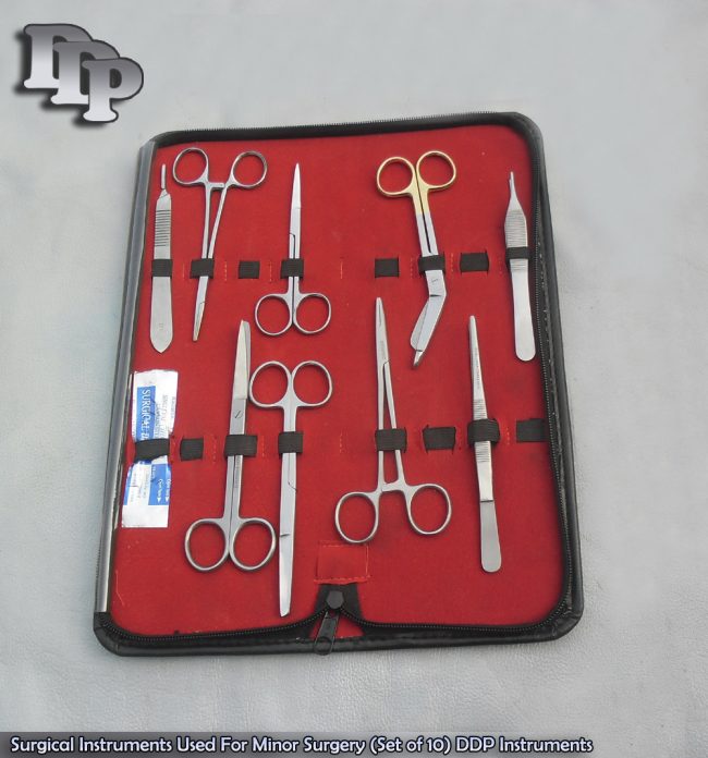 Surgical Instruments Used For Minor Surgery (Set of 10) DS-738
