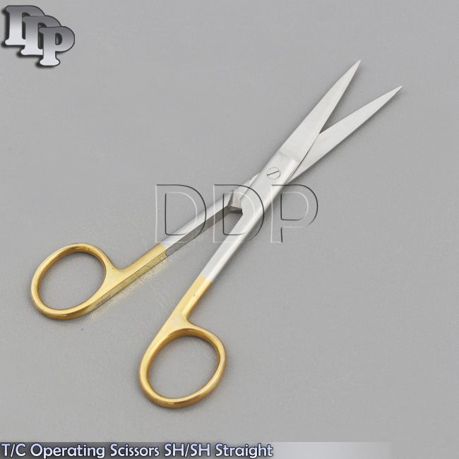 T/C OPERATING SCISSORS SHARP SHARP 5.5" STRAIGHT TUNGSTEN CARBIDE INSERTS