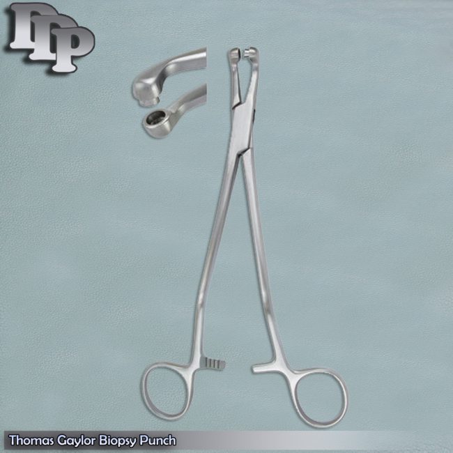 Thomas Gaylor Biopsy Punch Angled Shank Curved Jaw 8.5"