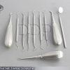 10 Dental Set Tartar Scratcher Mouth Mirror Elevator Heidemann Spatula DN-458