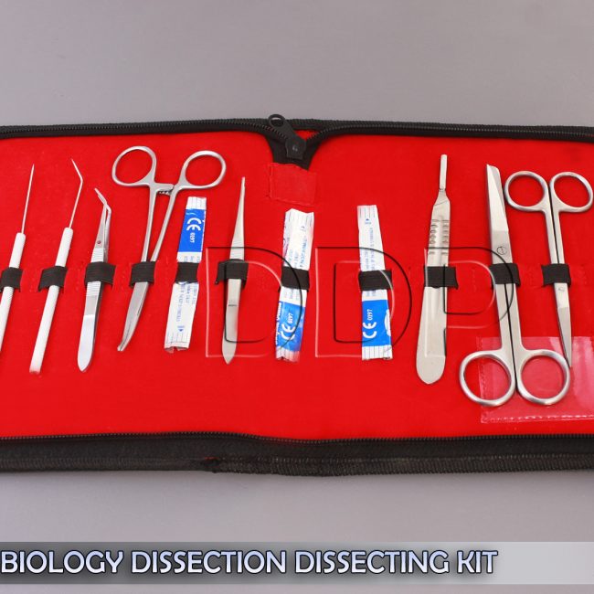 15 PCS STUDENT BIOLOGY DISSECTION DISSECTING KIT W/ STERILE BLADE #21 DS-1252