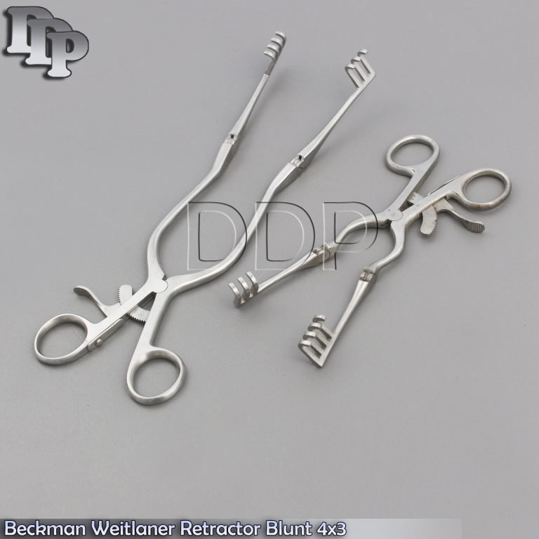 2 O.R GRADE BECKMAN WEITLANER RETRACTOR 6" + 8" BLUNT 4X3 PRONGS HINGED BLADE