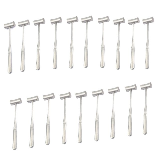 20 Pcs Mead Dental Mallet Hard Bone Lifting Hammer Surgical Orthodontics Instr