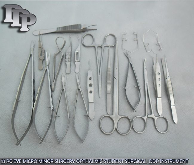 21 Pc Eye Micro Minor Surgery Surgical Opthalmic Instrument Student Set EY-035
