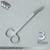 3 SHORTBENT SUTURE Scissors Surgical & Veterinary Instruments 3.50" O.R. GRADE