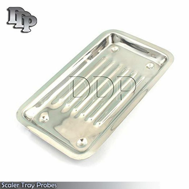 4 PCS OF SCALER TRAY 7.5''(19cm)x4''(10cm)x0.5''(1.5cm) Curettes probes Dental