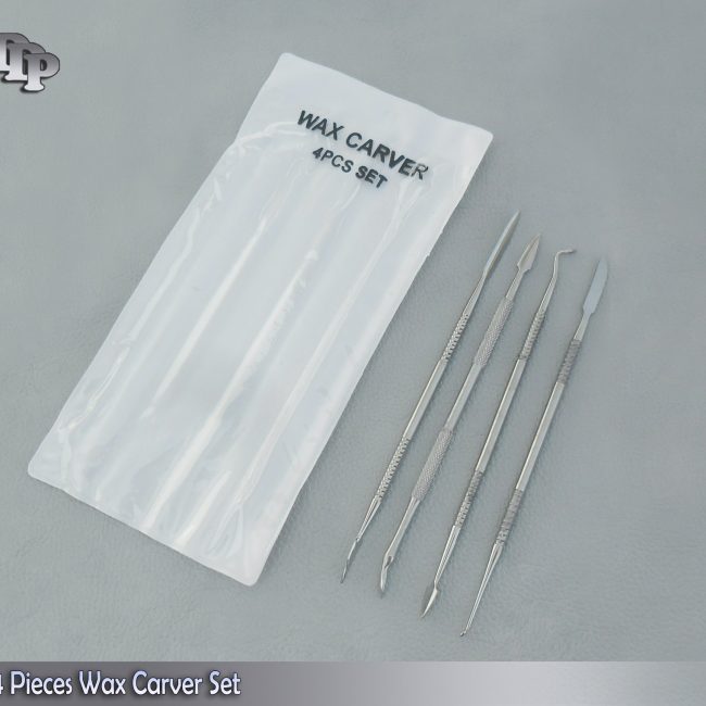 4 PIECES WAX CARVER SET STAINLESS STEEL SURGICAL DENTAL,Pr-174