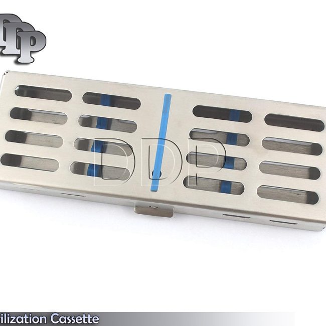 5 Instruments Dental Surgical Sterilization Autoclave Cassette Tray Stainless