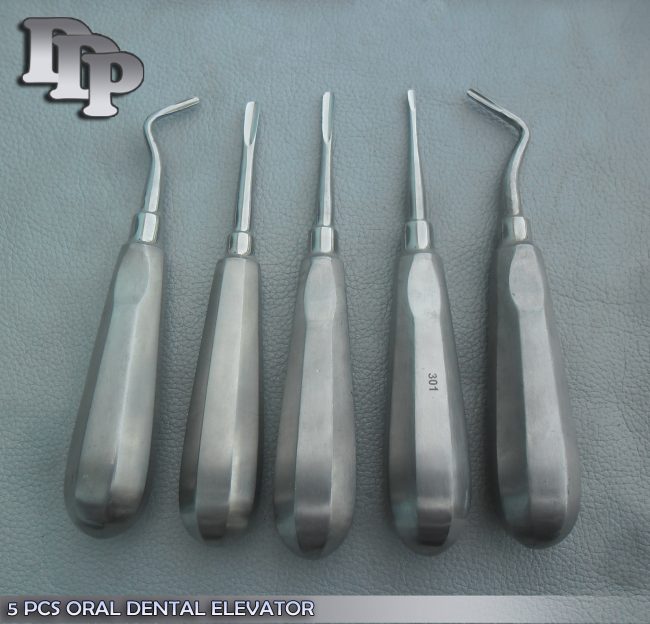 5 PCS ORAL DENTAL ELEVATOR SURGERY SURGICAL INSTRUMENTS SET