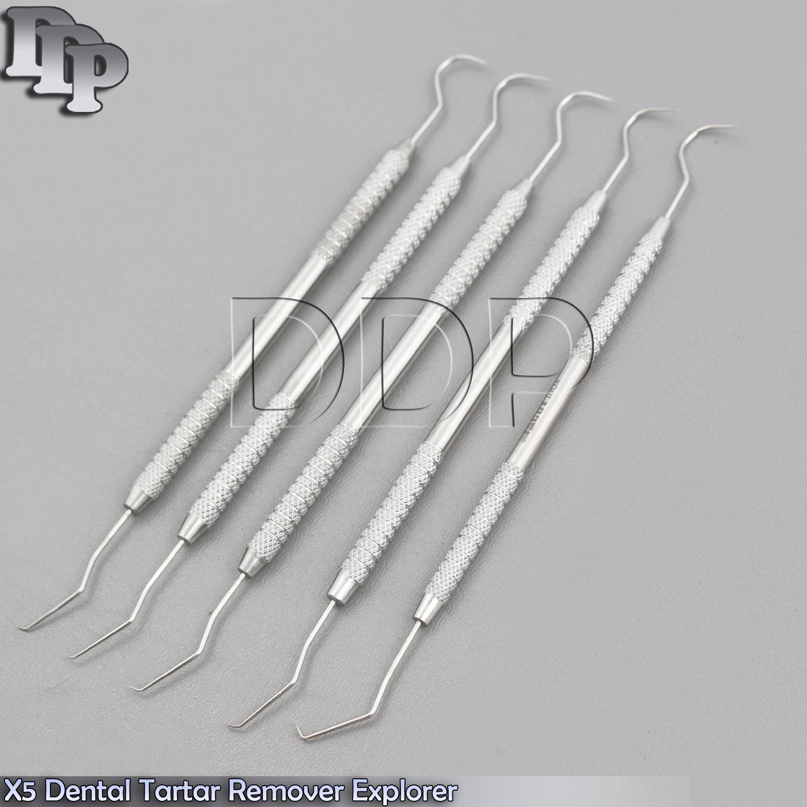 5 Pcs Dental Tartar Calculus Remover Periodontal Tooth Pick Hygienist Probes Lab