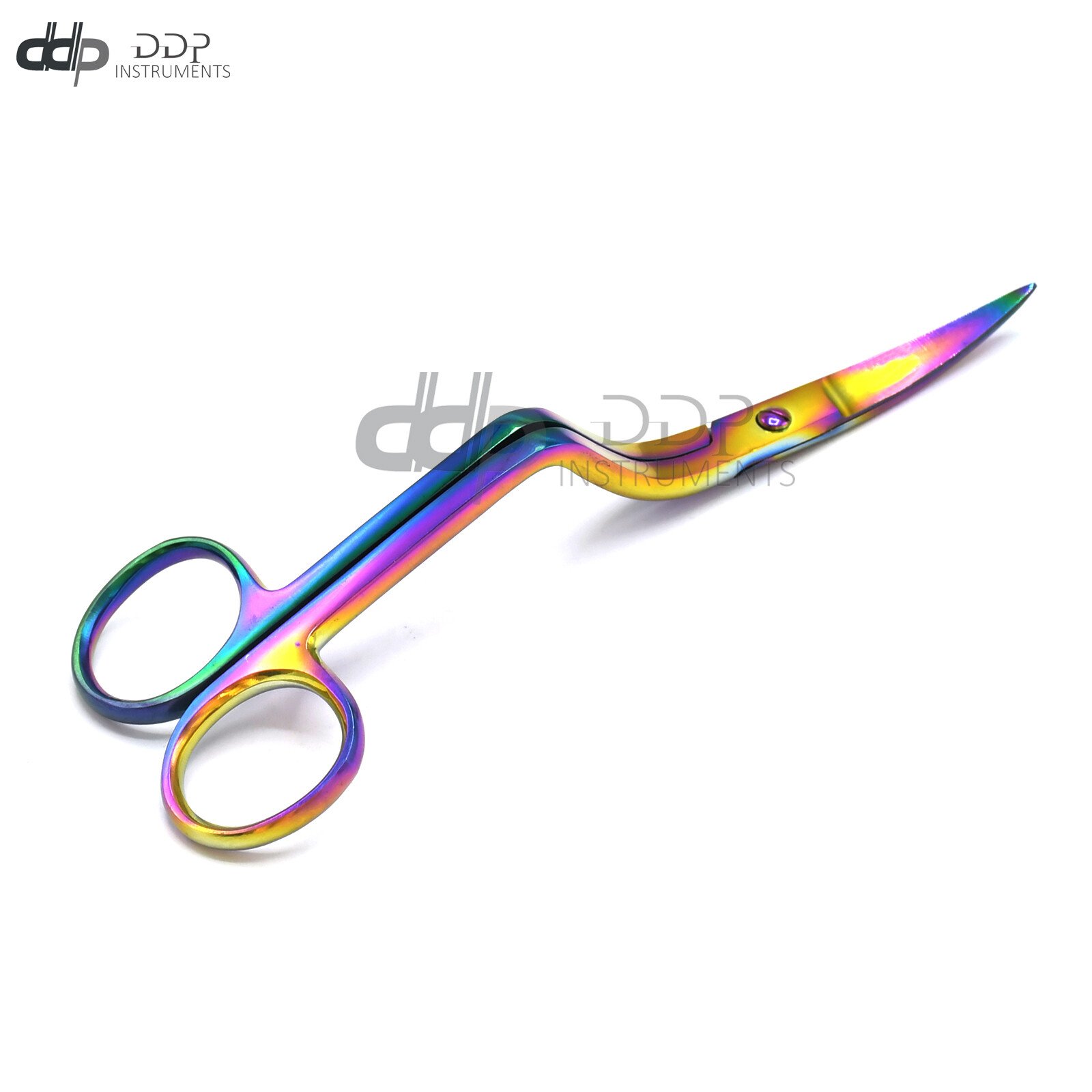 6" Large Double Curved Scissors Multi Color Stainless Steel Embroidery Supplies - Image 3