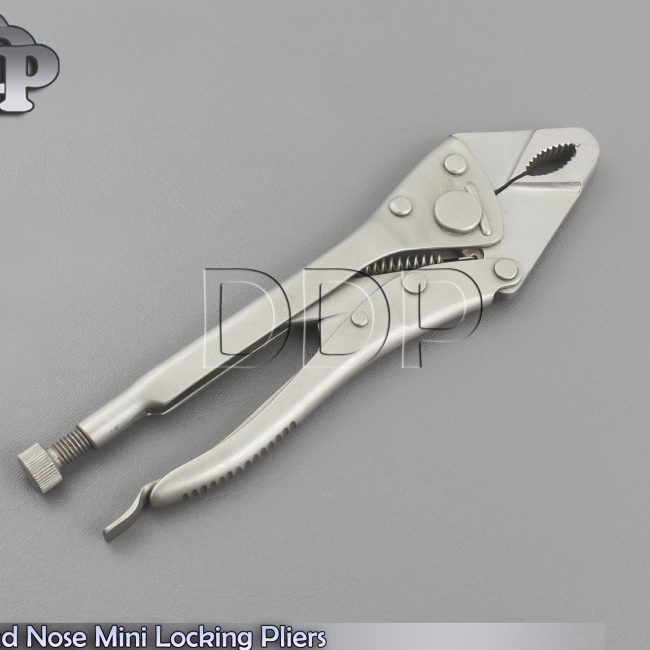 8" Round Nose Mini Locking Pliers