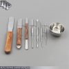 8Pcs Dental Laboratory Kit Plaster Alginate Wax Knives Waxing Modelling Carvers