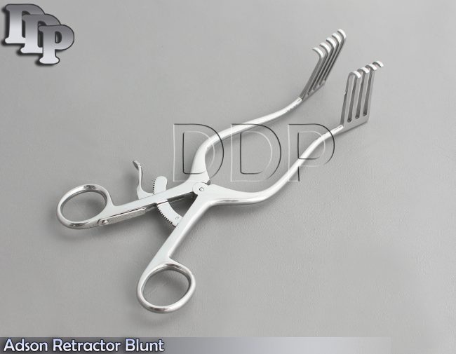 Adson Retractor Blunt 5x4 Prong 9" Blade Lenght 50mm Surgical Instruments