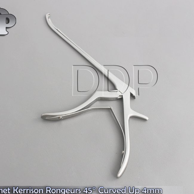 Bayonet Kerrison Rongeurs 45° Curved Up 4mm Surgical Instruments