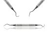 Black Coated Dental Explorer 23/17A Double Ended Hollow Handle DN-2481
