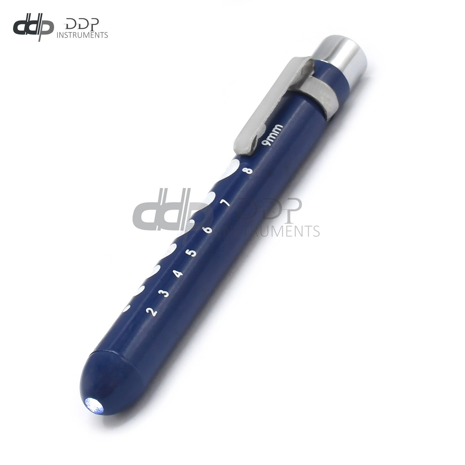 Blue Reusable Nurse Penlight Pocket Medical LED with Pupil Gauge PL-011 - Image 4