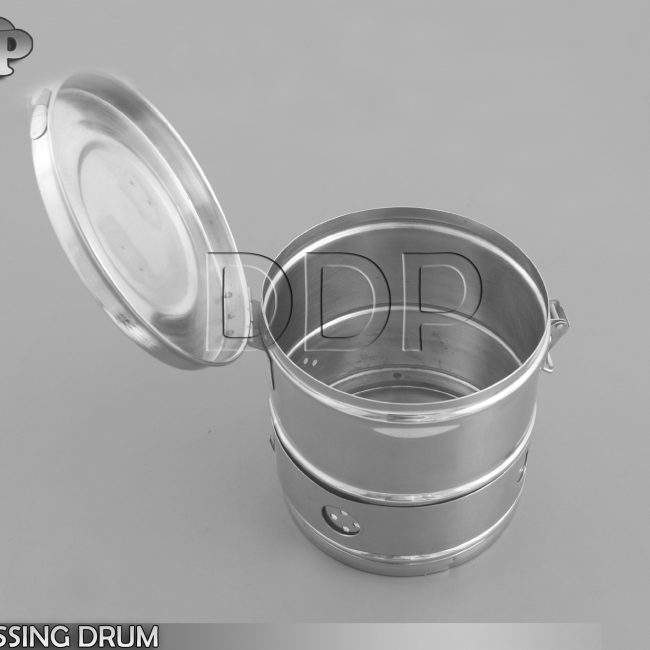 DRESSING DRUM 6"X6" SURGICAL VETERINARY INSTRUMENTS