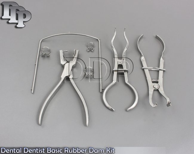 Dental Dentist Basic Rubber Dam Kit Dental Surgical Instruments Set DN-445