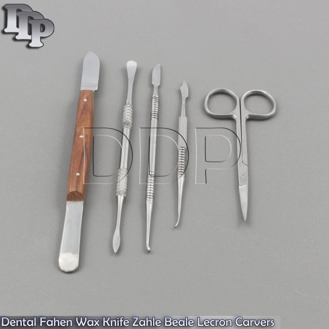 Dental Fahen Wax Knife Zahle Beale Lecron Carvers Surgical Iris Tissue Scissors