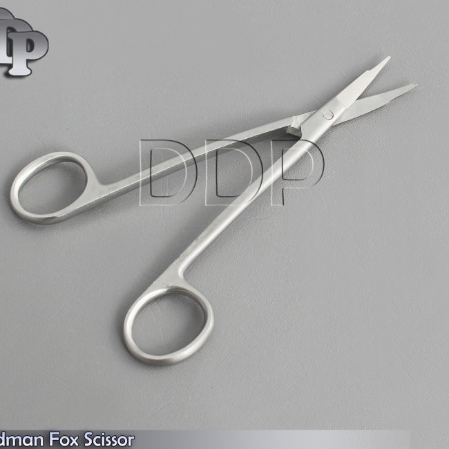 Dental Goldman Fox Scissor Double Curved 5'' Surgical Vet Lab Tissue Gum Shears