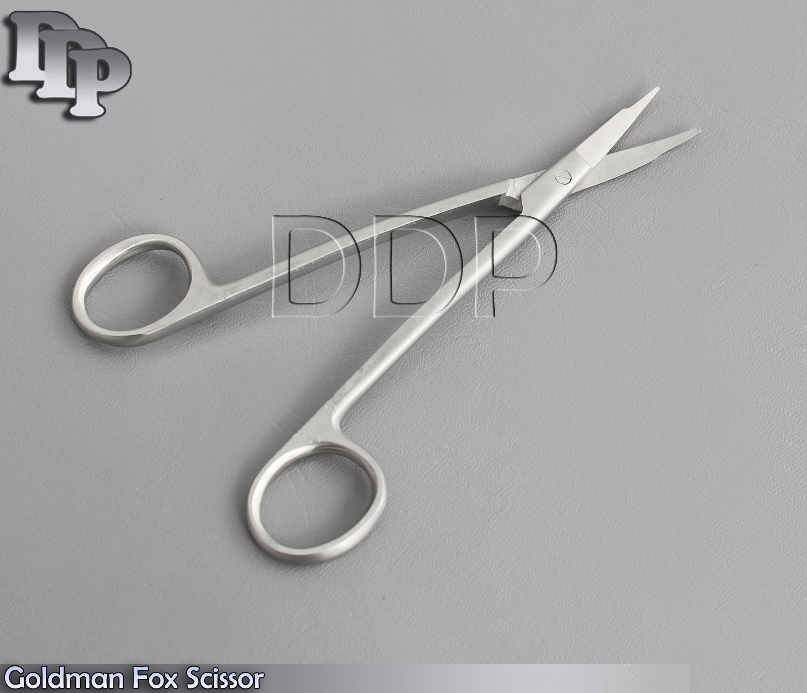Dental Goldman Fox Scissor Double Curved 5'' Surgical Vet Lab Tissue Gum Shears