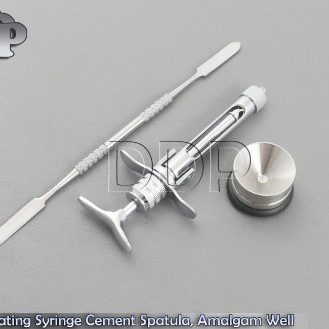 Dental Self Cartridge Aspirating Syringe 2.2ml, Cement Spatula, Amalgam Well