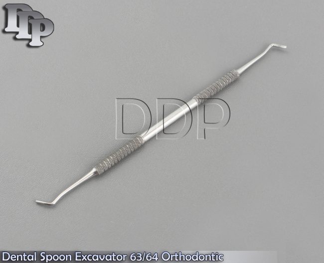 Dental Spoon Excavator 63/64 Orthodontic Restorative Double End Blade Curette