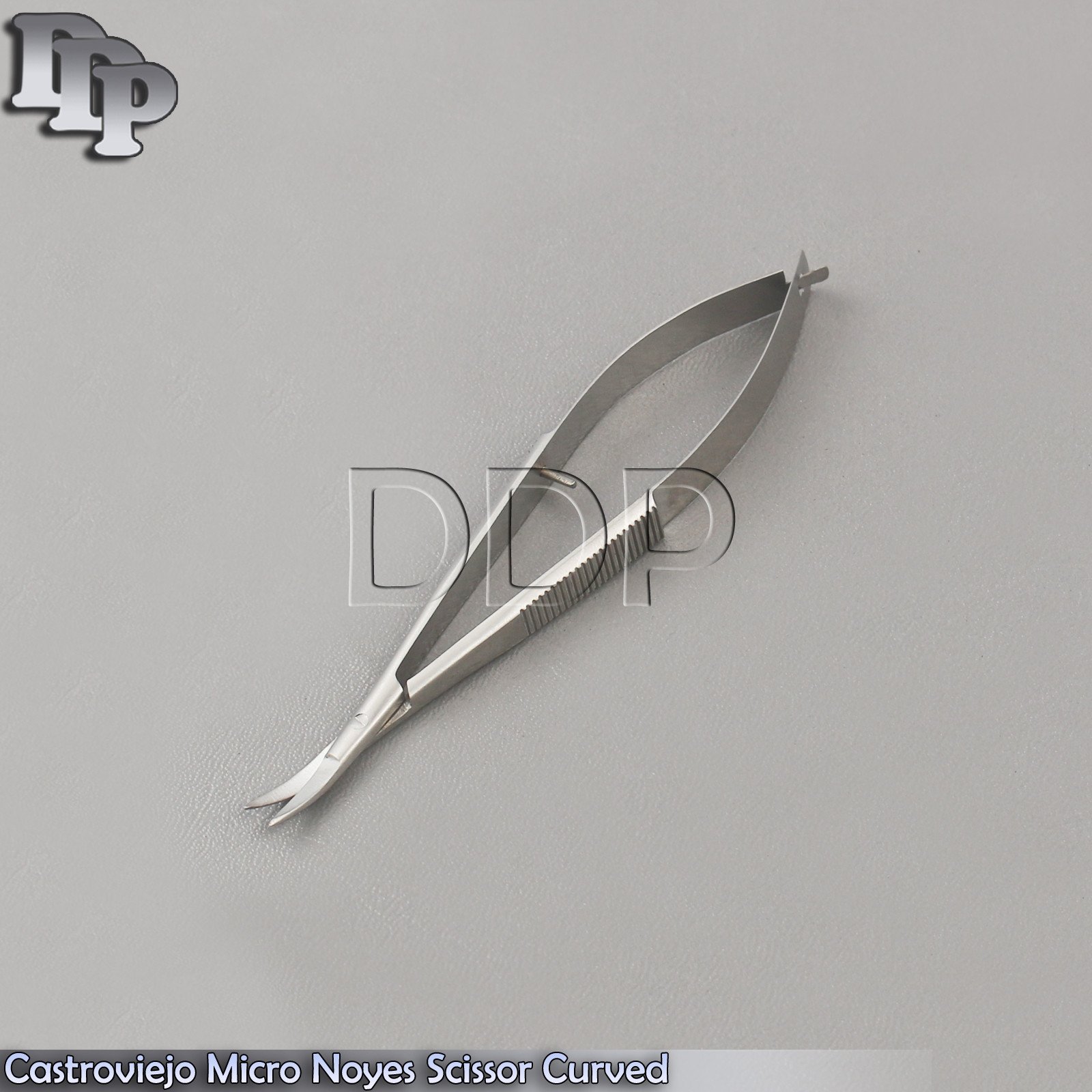 Dental Surgical Micro Iris Noyes Spring Scissor Curved 11.5cm Sharp/Blunt Blades